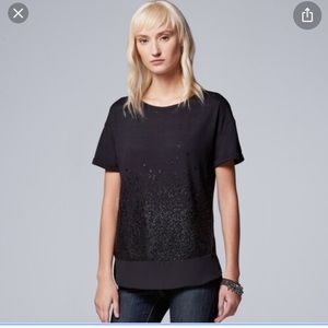 Vera Wang Beaded Top